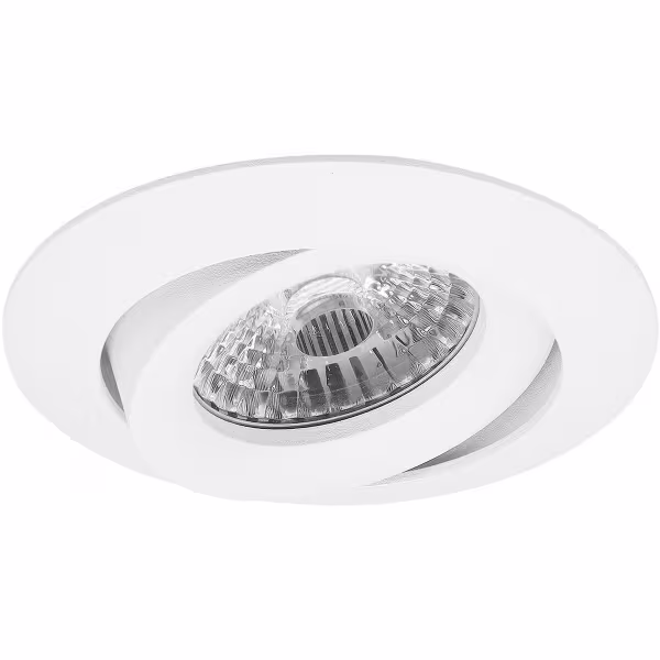 HLW LED Dimbare LED Spot Set - Kantelbare Ronde Inbouwspot 3W LED Warm Wit 3000K HLW LED Dimbare LED Spot Set - Kantelbare Ronde Inbouwspot 3W LED Warm Wit 3000K