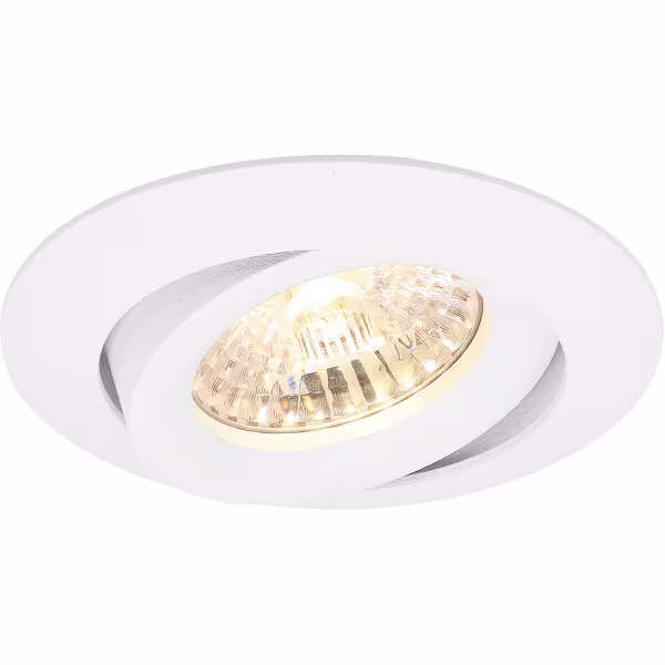 HLW LED Dimbare LED Spot Set - Kantelbare Ronde Inbouwspot 3W LED Warm Wit 3000K HLW LED Dimbare LED Spot Set - Kantelbare Ronde Inbouwspot 3W LED Warm Wit 3000K