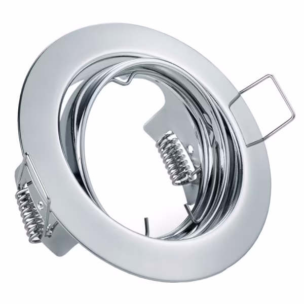 HLW LED LED Spot Set 6W - Dimmable Tiltable Recessed Spotlight Round - Gloss Chrome HLW LED LED Spot Set 6W - Dimmable Tiltable Recessed Spotlight Round - Gloss Chrome