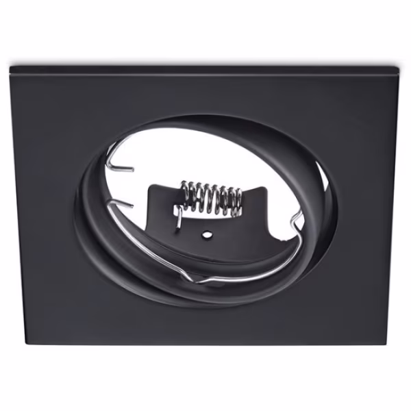 HLW LED Dimmable Square LED Recessed Spotlight - Tiltable Spotlight Matte Black 7W LED Lamp