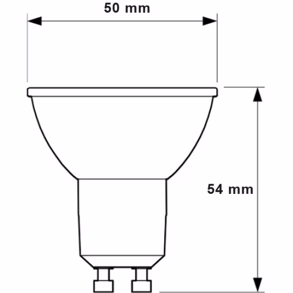 HLW LED Dimmable Square LED Recessed Spotlight - Tiltable Spotlight Matte Black 7W LED Lamp