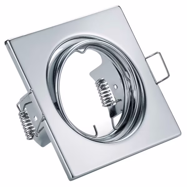 HLW LED Dimbare 3W LED Spot Set - Inbouw Vierkante Kantelbare Spot - Witte & Chroom Afwerking HLW LED Dimbare 3W LED Spot Set - Inbouw Vierkante Kantelbare Spot - Witte & Chroom Afwerking