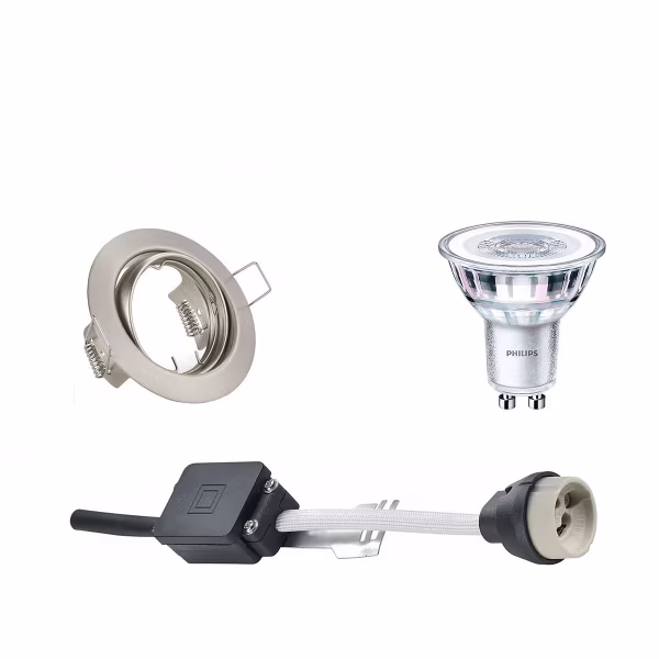 HLW LED LED Spot Set 6W - Kantelbare Inbouwspot Ronde Witte Spot met GU10 Fitting HLW LED LED Spot Set 6W - Kantelbare Inbouwspot Ronde Witte Spot met GU10 Fitting