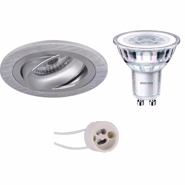 HLW LED 6W LED Spot Set - Kantelbare Ronde Witte Inbouwspot met GU10 Fitting HLW LED 6W LED Spot Set - Kantelbare Ronde Witte Inbouwspot met GU10 Fitting