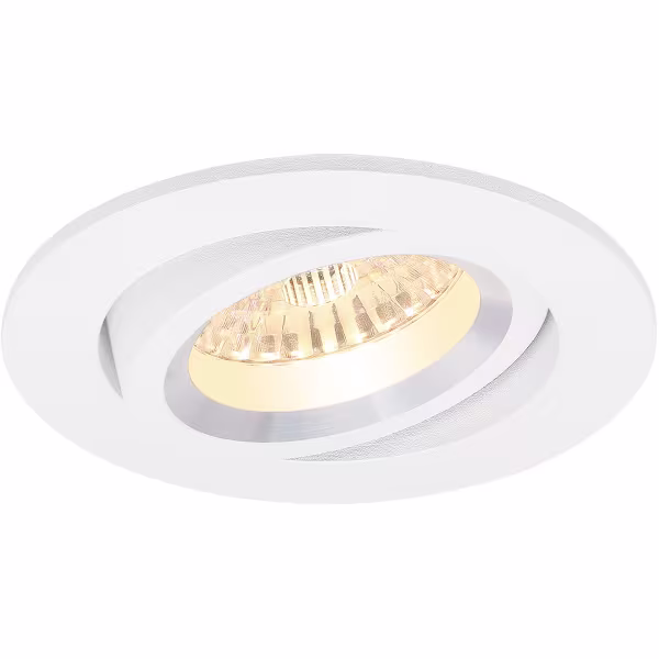 HLW LED LED Spot Set - Tiltable Round Recessed Spot 5W LED White Spot GU10 HLW LED LED Spot Set - Tiltable Round Recessed Spot 5W LED White Spot GU10