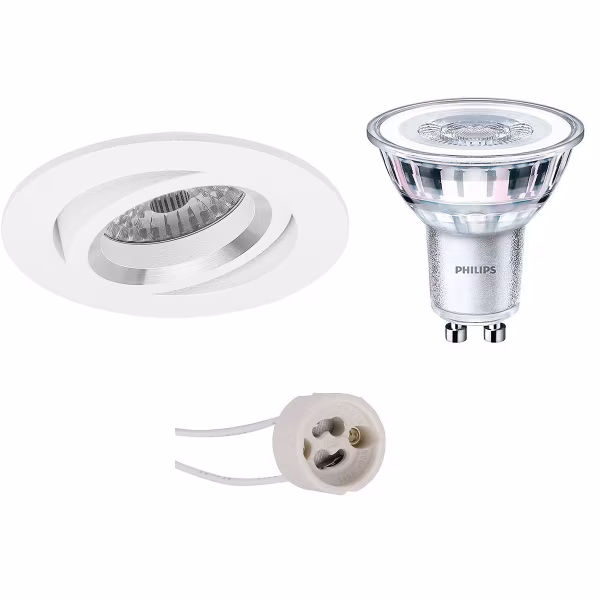 HLW LED 6W LED Spot Set - Tiltable Round White Recessed Spotlight - Energy Efficient & Stylish HLW LED 6W LED Spot Set - Tiltable Round White Recessed Spotlight - Energy Efficient & Stylish