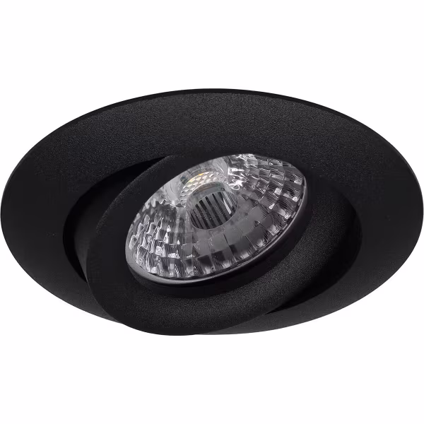 HLW LED Dimbare 3W LED Spot - Kantelbare Ronde Inbouwspot - Mat Zwart & Wit HLW LED Dimbare 3W LED Spot - Kantelbare Ronde Inbouwspot - Mat Zwart & Wit