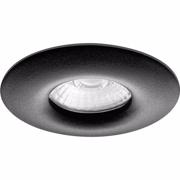 HLW LED Pragmi Luno Pro 6W LED Spotlight - Dimmable Round Recessed Spotlight Matte Black, IP65 Waterproof HLW LED Pragmi Luno Pro 6W LED Spotlight - Dimmable Round Recessed Spotlight Matte Black, IP65 Waterproof