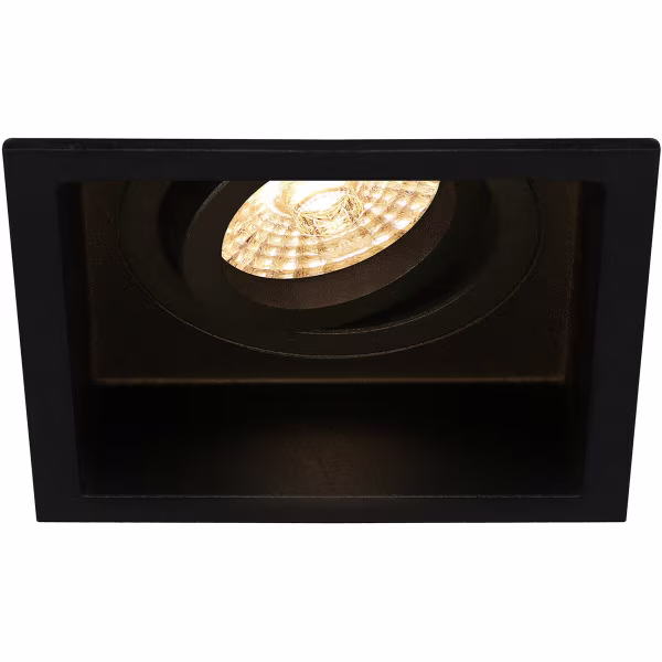 HLW LED LED Spot Set 4W - Tiltable Square Recessed Spotlight Matte Black - Natural White HLW LED LED Spot Set 4W - Tiltable Square Recessed Spotlight Matte Black - Natural White