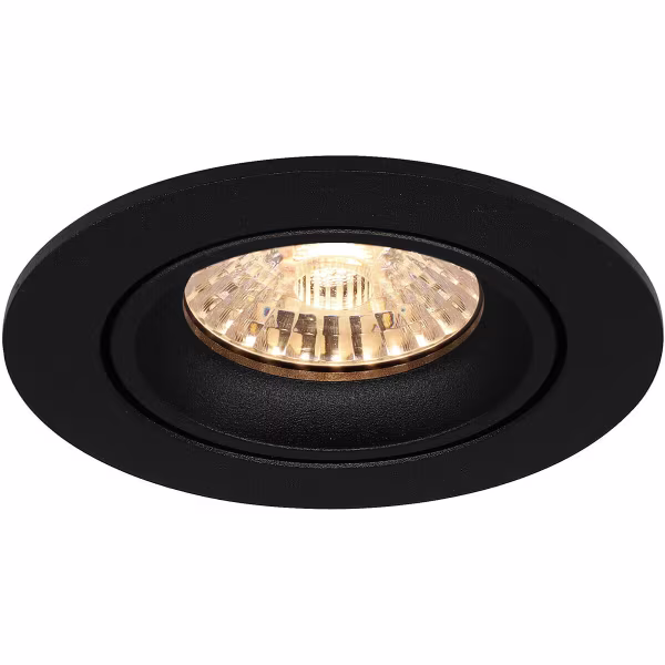 HLW LED 6W Dimbare LED Spot - Kantelbare Ronde Inbouwspot Mat Zwart, Helder Koud Wit 6400K HLW LED 6W Dimbare LED Spot - Kantelbare Ronde Inbouwspot Mat Zwart, Helder Koud Wit 6400K