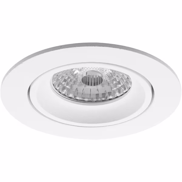 HLW LED LED Spot Set 6W - Tiltable Round Recessed Spotlight Matte White - Energy Efficient & Warm White HLW LED LED Spot Set 6W - Tiltable Round Recessed Spotlight Matte White - Energy Efficient & Warm White