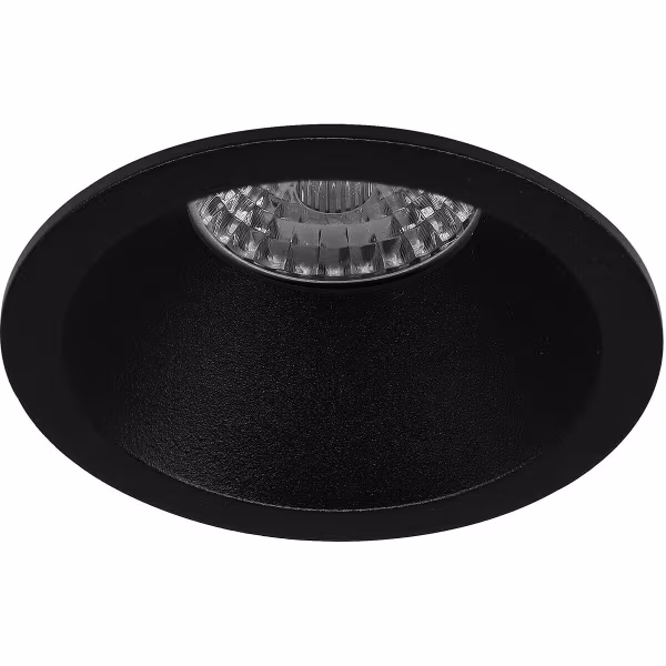 HLW LED LED Spot Set 6W - Dimmable Round Recessed Spotlight Matte Black, Warm White 3000K, GU10 HLW LED LED Spot Set 6W - Dimmable Round Recessed Spotlight Matte Black, Warm White 3000K, GU10