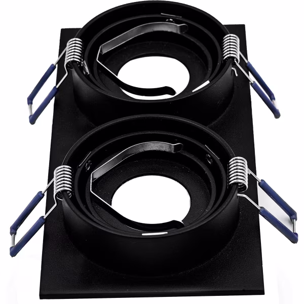 HLW LED Dimmable Tiltable LED Spot Set - Recessed Spotlight Matte Black & White - 9W LED HLW LED Dimmable Tiltable LED Spot Set - Recessed Spotlight Matte Black & White - 9W LED