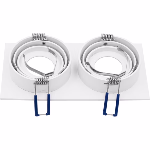 HLW LED 9W LED Spot Set - Tiltable Dimmable White Recessed Spotlight - Matte White Design HLW LED 9W LED Spot Set - Tiltable Dimmable White Recessed Spotlight - Matte White Design