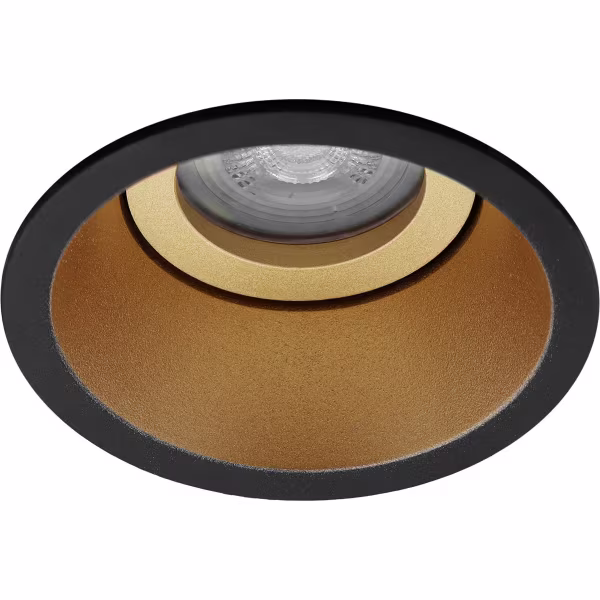 HLW LED 6W LED Spot Set - Tiltable Dimmable Round Recessed Spotlight Matte Black/Gold - Warm White HLW LED 6W LED Spot Set - Tiltable Dimmable Round Recessed Spotlight Matte Black/Gold - Warm White
