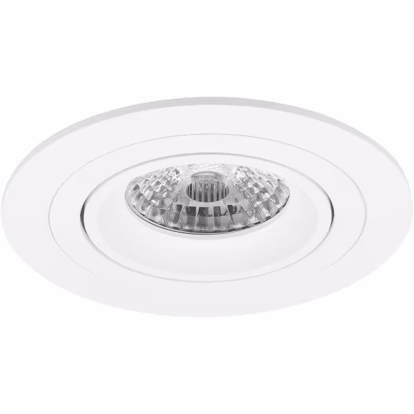 HLW LED LED Spot Set - Tiltable Round Recessed Spotlight 5W LED Lamp Matte White - GU10 HLW LED LED Spot Set - Tiltable Round Recessed Spotlight 5W LED Lamp Matte White - GU10