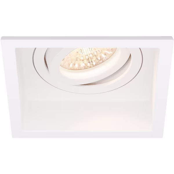 HLW LED LED Spot Set - Tiltable Square White Recessed Spotlight 5W LED Spot GU10 HLW LED LED Spot Set - Tiltable Square White Recessed Spotlight 5W LED Spot GU10