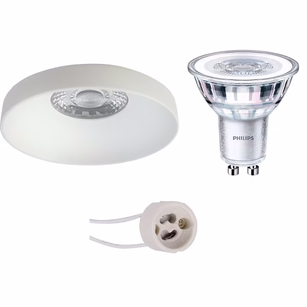 HLW LED LED Spot Set - Matte White Recessed Spot 5W LED, Round Spot GU10 Fitting HLW LED LED Spot Set - Matte White Recessed Spot 5W LED, Round Spot GU10 Fitting