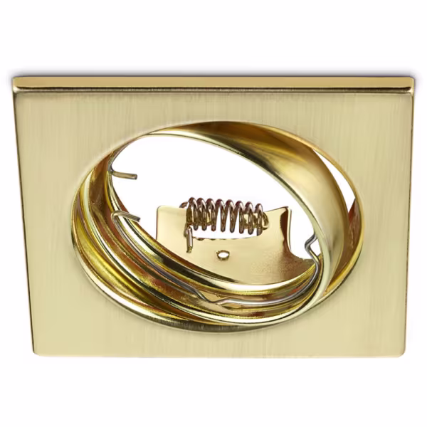 HLW LED LED Spot Set 6W - Tiltable Square Recessed Spotlight Matte Gold - Warm White HLW LED LED Spot Set 6W - Tiltable Square Recessed Spotlight Matte Gold - Warm White