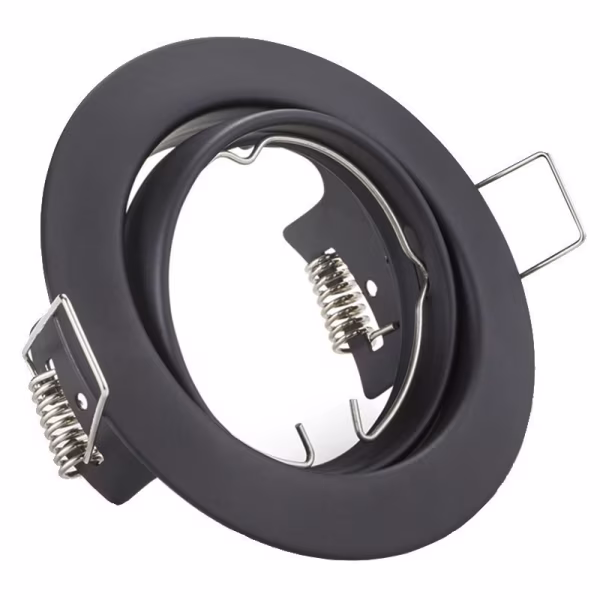 HLW LED Dimmable 4W LED Recessed Spotlight - Tiltable Round Spotlight Matt Black GU10 HLW LED Dimmable 4W LED Recessed Spotlight - Tiltable Round Spotlight Matt Black GU10