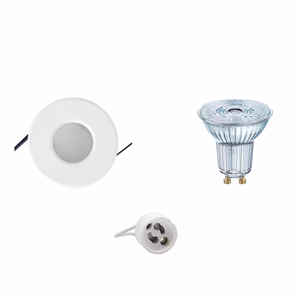 HLW LED LED Spotlight Set 4W - Dimmable, Waterproof IP65 Round Recessed Spotlight - White LED Lamp HLW LED LED Spotlight Set 4W - Dimmable, Waterproof IP65 Round Recessed Spotlight - White LED Lamp