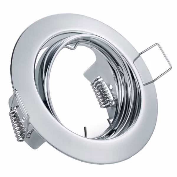 HLW LED LED Spotlight Set 4.5W - Dimmable Tiltable Round Recessed Spotlight with GU10 Chrome HLW LED LED Spotlight Set 4.5W - Dimmable Tiltable Round Recessed Spotlight with GU10 Chrome