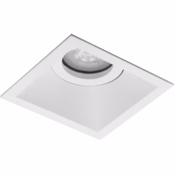 HLW LED LED Spotlight Set 8W - Tiltable Square Recessed Spotlight Matt White, Warm White 3000K HLW LED LED Spotlight Set 8W - Tiltable Square Recessed Spotlight Matt White, Warm White 3000K