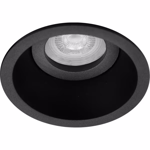 HLW LED LED Spot Set 6W - Kantelbare Ronde Inbouwspot Mat Zwart | Helder Wit 6400K HLW LED LED Spot Set 6W - Kantelbare Ronde Inbouwspot Mat Zwart | Helder Wit 6400K