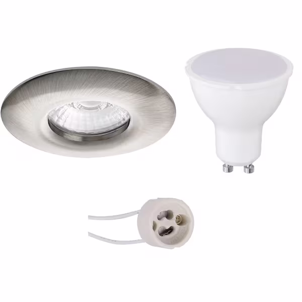 HLW LED LED Spot Set 4W - IP65 Waterproof Round White Recessed Spotlight with GU10 HLW LED LED Spot Set 4W - IP65 Waterproof Round White Recessed Spotlight with GU10