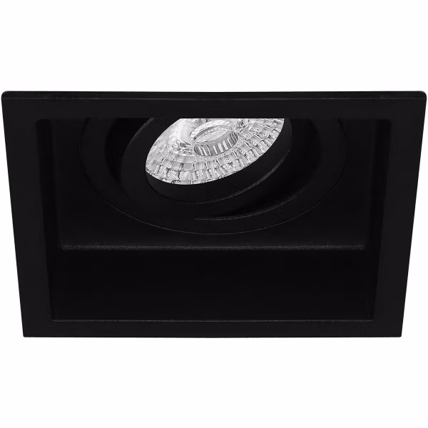 HLW LED LED Spot Set 6W - Tiltable Square Recessed Spotlight Matte Black or White, Warm White 3000K HLW LED LED Spot Set 6W - Tiltable Square Recessed Spotlight Matte Black or White, Warm White 3000K