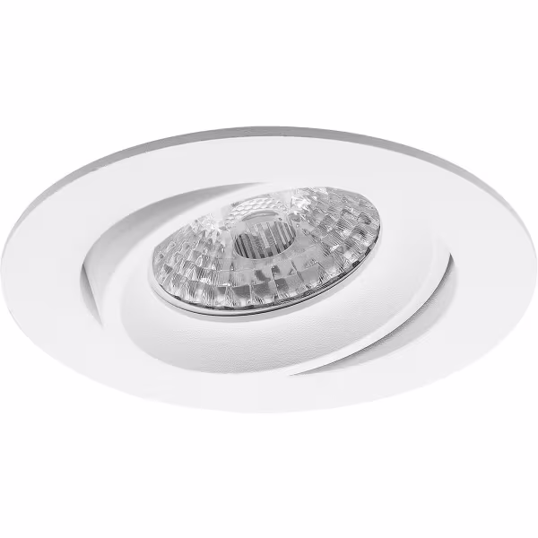 HLW LED Dimmable 5W LED Spot - Tiltable Round Recessed Spot Light Matt White, Natural White, GU10 HLW LED Dimmable 5W LED Spot - Tiltable Round Recessed Spot Light Matt White, Natural White, GU10