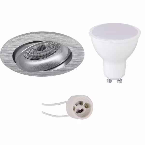 HLW LED 6W LED Spot Set - Kantelbare Ronde Inbouwspot GU10 Fitting - Witte Spot HLW LED 6W LED Spot Set - Kantelbare Ronde Inbouwspot GU10 Fitting - Witte Spot