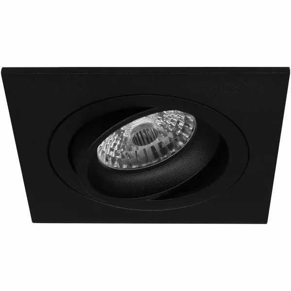 HLW LED Kantelbare Vierkante Inbouwspot - 5W LED Spot Set Mat Zwart & Wit HLW LED Kantelbare Vierkante Inbouwspot - 5W LED Spot Set Mat Zwart & Wit