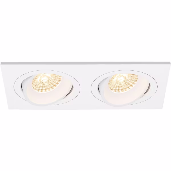 HLW LED LED Spot Set 4W - Tiltable Recessed Spotlight Matte White GU10 Fitting Natural White HLW LED LED Spot Set 4W - Tiltable Recessed Spotlight Matte White GU10 Fitting Natural White