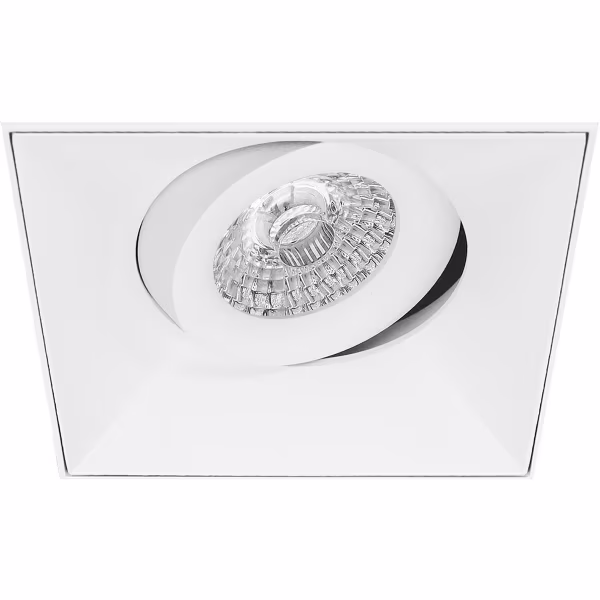 HLW LED LED Spot Set 4W - Kantelbare Vierkante Inbouwspot Mat Wit, Natuurlijk Wit 4200K, GU10 HLW LED LED Spot Set 4W - Kantelbare Vierkante Inbouwspot Mat Wit, Natuurlijk Wit 4200K, GU10