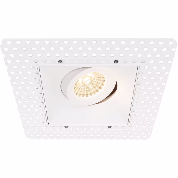 HLW LED LED Spot Set - Tiltable Square Recessed Spotlight 8W LED Lamp Matte White 6400K HLW LED LED Spot Set - Tiltable Square Recessed Spotlight 8W LED Lamp Matte White 6400K