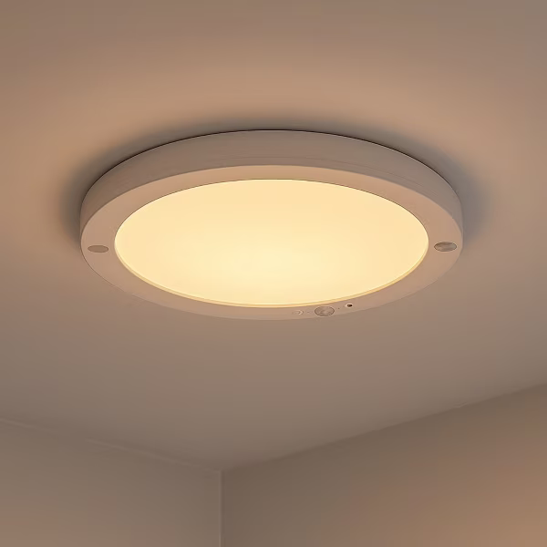 HLW LED LED Ceiling Light with Motion Sensor + Day and Night Sensor - 18W - Adjustable Color CCT - 360° Viewing Angle - Surface Mounted/Recessed - Round - Matte White HLW LED LED Ceiling Light with Motion Sensor + Day and Night Sensor - 18W - Adjustable Color CCT - 360° Viewing Angle - Surface Mounted/Recessed - Round - Matte White