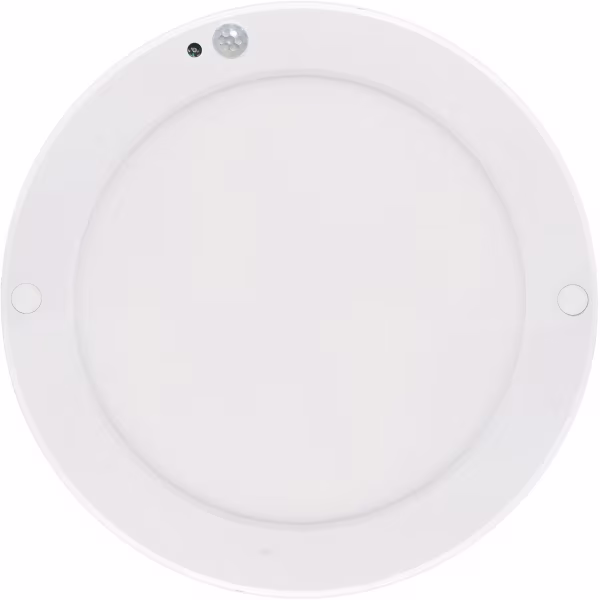 HLW LED LED ceiling light with motion sensor + day and night sensor - 18W - Bright/Cool White 6500K - 360° viewing angle - Surface/recessed mounting - Round - Matt White HLW LED LED ceiling light with motion sensor + day and night sensor - 18W - Bright/Cool White 6500K - 360° viewing angle - Surface/recessed mounting - Round - Matt White