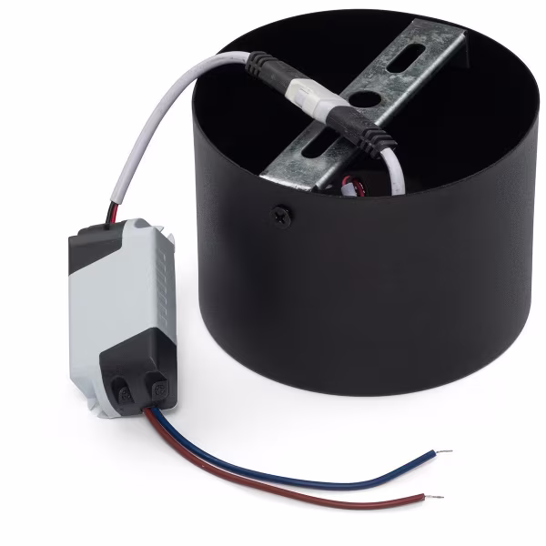 HLW LED LED Downlight - Surface Mounted Round High 5W - Natural White 4200K - Matte Black Aluminum - Ø105mm HLW LED LED Downlight - Surface Mounted Round High 5W - Natural White 4200K - Matte Black Aluminum - Ø105mm