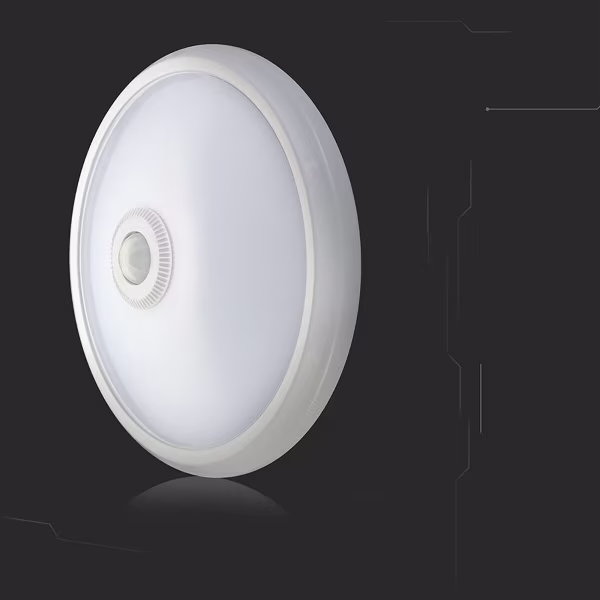 HLW LED LED Plafondlamp met Sensor + Dag en Nacht Sensor - Kozolux Crimpy - 20W 1500lm - Aanpasbare Lichtkleur CCT - Opbouw - Rond - Wit HLW LED LED Plafondlamp met Sensor + Dag en Nacht Sensor - Kozolux Crimpy - 20W 1500lm - Aanpasbare Lichtkleur CCT - Opbouw - Rond - Wit