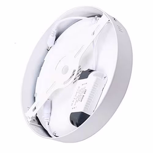 HLW LED LED Downlight - Surface Mounted Round 12W - Bright/Cool White 6400K - Matt White Aluminum - Ø160mm HLW LED LED Downlight - Surface Mounted Round 12W - Bright/Cool White 6400K - Matt White Aluminum - Ø160mm