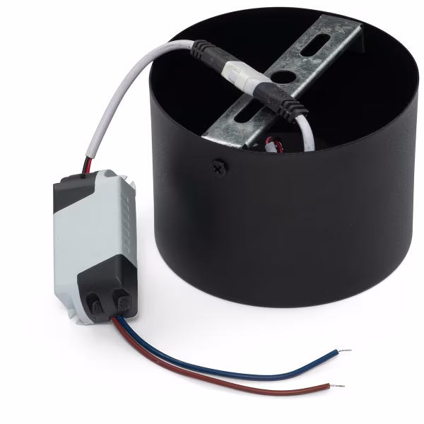 HLW LED LED Downlight 6 Pack - Surface Mounted Round High 5W - Natural White 4200K - Matte Black Aluminum - Ø105mm HLW LED LED Downlight 6 Pack - Surface Mounted Round High 5W - Natural White 4200K - Matte Black Aluminum - Ø105mm