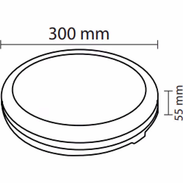 HLW LED LED Plafondlamp - Kozolux Scarly - 30W 2700lm - Aanpasbare Lichtkleur 3in1 CCT - IP65 - Rond - Zwart HLW LED LED Plafondlamp - Kozolux Scarly - 30W 2700lm - Aanpasbare Lichtkleur 3in1 CCT - IP65 - Rond - Zwart