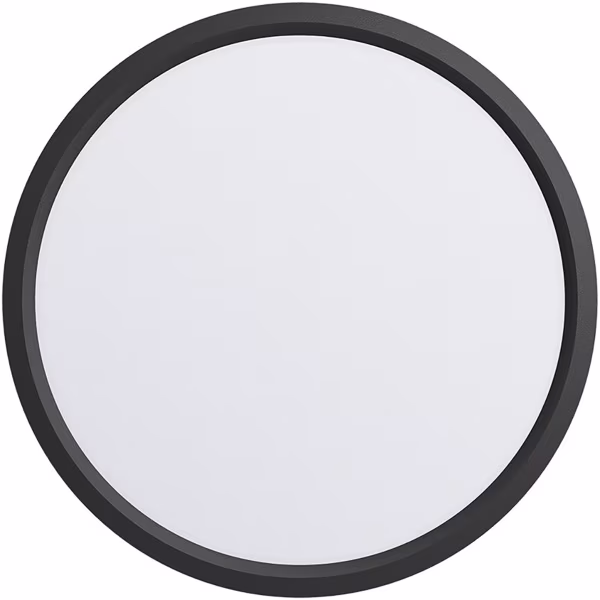 HLW LED LED Plafondlamp - Brinton Jin - 36W 3960lm - 865 Helder/Koud Wit 6500K - Ø400 mm - Opbouw - Rond - Zwart HLW LED LED Plafondlamp - Brinton Jin - 36W 3960lm - 865 Helder/Koud Wit 6500K - Ø400 mm - Opbouw - Rond - Zwart