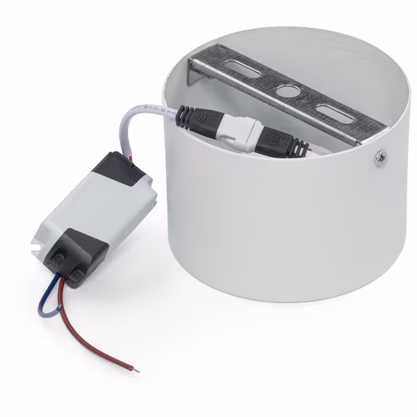 HLW LED LED Downlight - Opbouw Rond Hoog 5W - Natuurlijk Wit 4200K - Mat Wit Aluminium - Ø105mm HLW LED LED Downlight - Opbouw Rond Hoog 5W - Natuurlijk Wit 4200K - Mat Wit Aluminium - Ø105mm