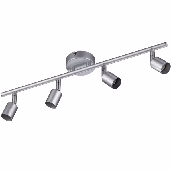 HLW LED LED Plafondspot - Trion Pamo - GU10 Fitting - 4-lichts - Rechthoek - Mat Titaan - Aluminium HLW LED LED Plafondspot - Trion Pamo - GU10 Fitting - 4-lichts - Rechthoek - Mat Titaan - Aluminium