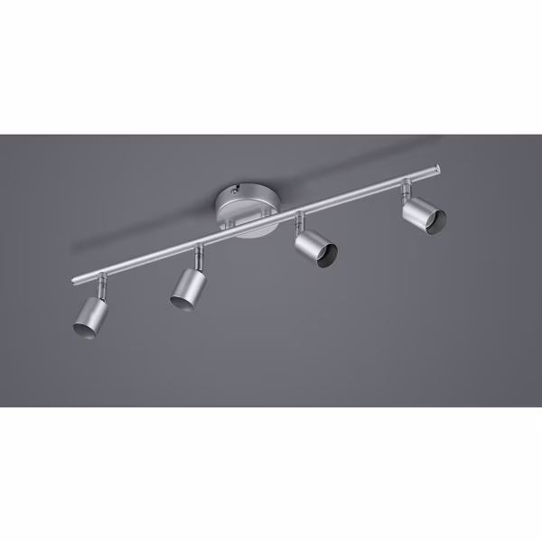 HLW LED LED Plafondspot - Trion Pamo - GU10 Fitting - 4-lichts - Rechthoek - Mat Titaan - Aluminium HLW LED LED Plafondspot - Trion Pamo - GU10 Fitting - 4-lichts - Rechthoek - Mat Titaan - Aluminium