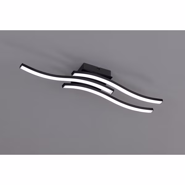 HLW LED LED Ceiling Light - Ceiling Lighting - Trion Ritonu - 15W - Warm White 3000K - Rectangular - Matte Black - Aluminum HLW LED LED Ceiling Light - Ceiling Lighting - Trion Ritonu - 15W - Warm White 3000K - Rectangular - Matte Black - Aluminum