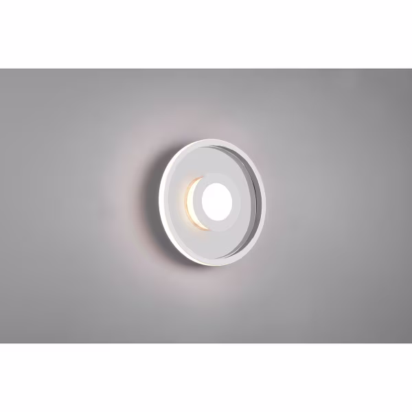 HLW LED LED Ceiling Light - Bathroom Light - Trion Asmaya - Surface Mounted Round 28W - Splashproof IP44 - Dimmable - Warm White 3000K - Matte Chrome - Aluminum HLW LED LED Ceiling Light - Bathroom Light - Trion Asmaya - Surface Mounted Round 28W - Splashproof IP44 - Dimmable - Warm White 3000K - Matte Chrome - Aluminum
