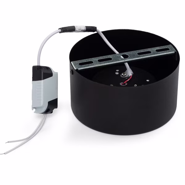 HLW LED LED Downlight - Surface Mounted Round High 10W - Natural White 4200K - Matte Black Aluminum - Ø140mm HLW LED LED Downlight - Surface Mounted Round High 10W - Natural White 4200K - Matte Black Aluminum - Ø140mm